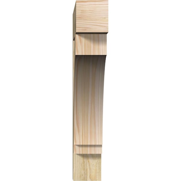 Imperial Block Rough Sawn Bracket, Douglas Fir, 4W X 24D X 24H